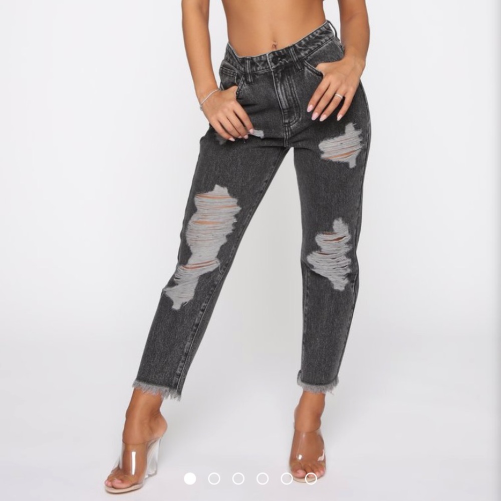 Black light wash jeans